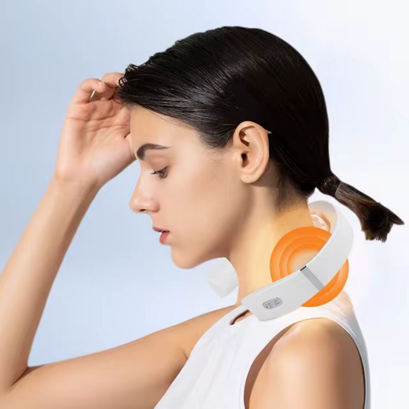 Massageador de pescoço transfronteiriço, protetor de ombro e pescoço, mini massageador portátil de coluna cervical