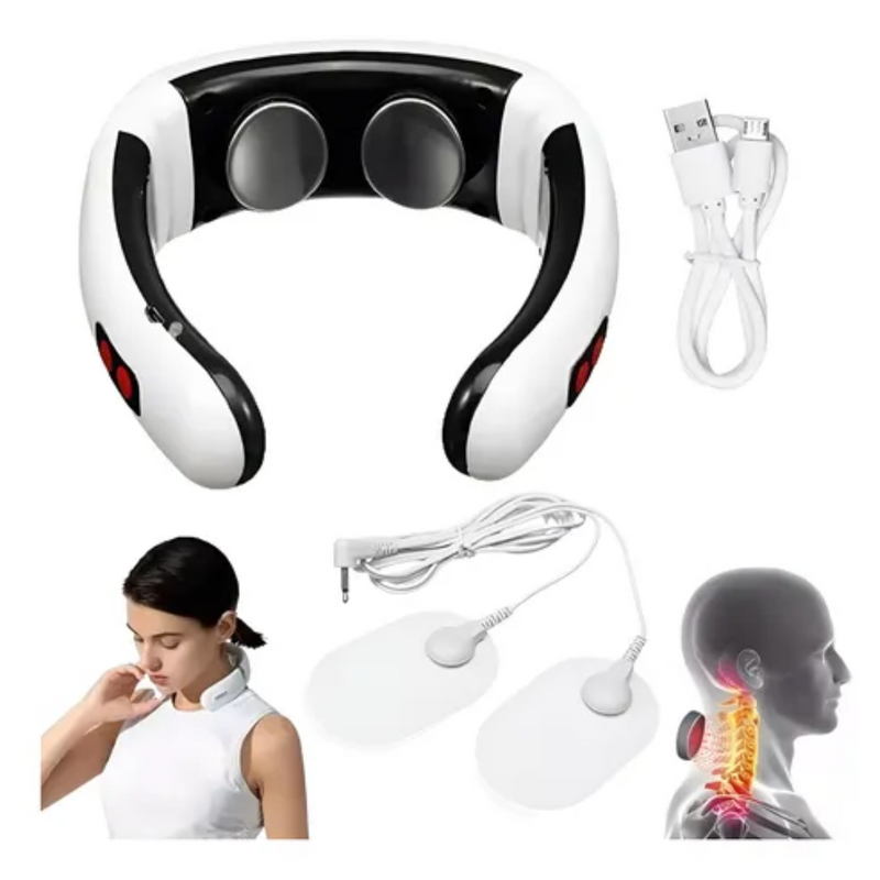 Massageador de pescoço transfronteiriço, protetor de ombro e pescoço, mini massageador portátil de coluna cervical