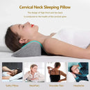 Travesseiro cervical, travesseiro de contorno de espuma de memória, travesseiros de cama para dormir lateral, travesseiro ortopédico ergonômico para dormir, travesseiro de pescoço